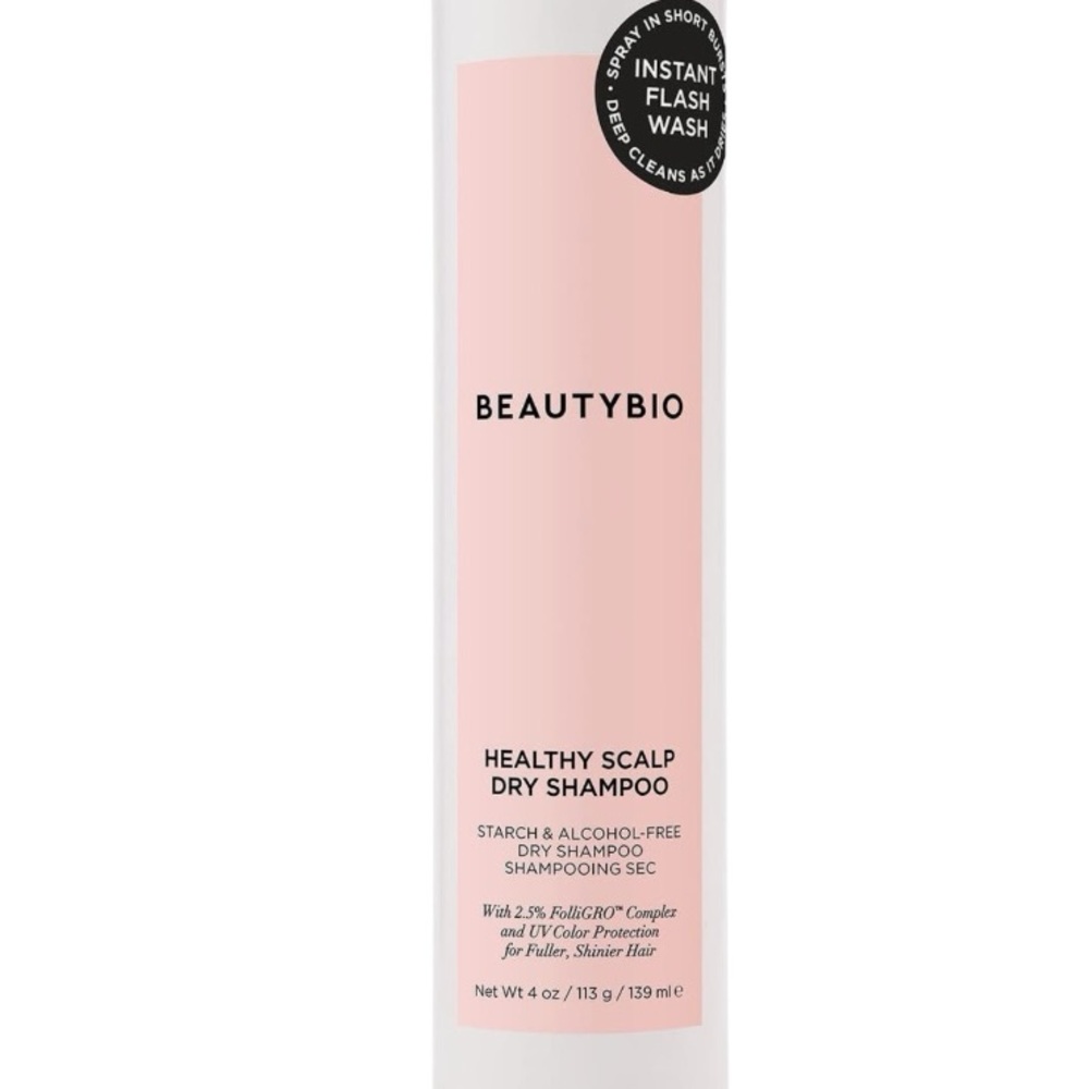 New BEAUTYBIO Healthy Scalp Dry Shampoo Spray With UV Protection 4oz.